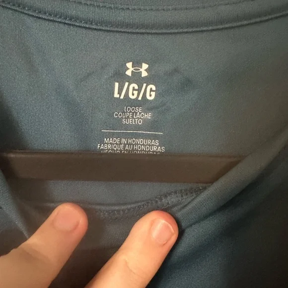 Under Armour Teal and Pink Short Sleeve Tee - Picture 2 of 3